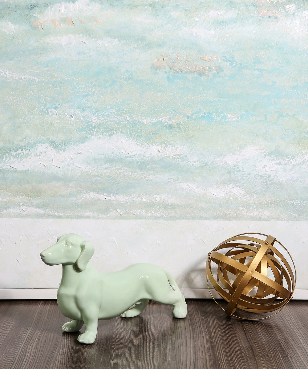 Standing Dachshund Ceramic Statue, Custom Pet Ceramic Statue