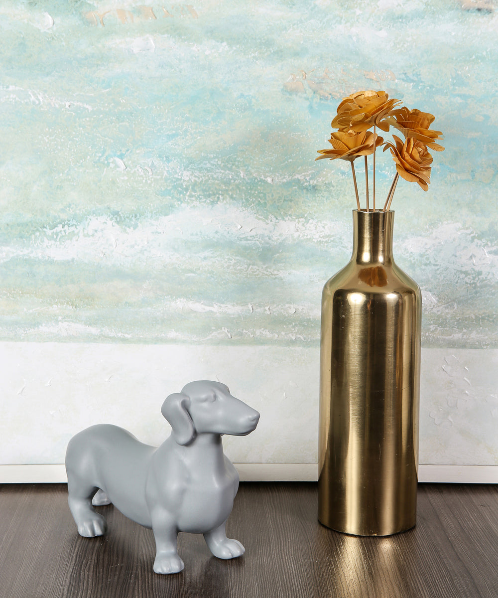 Standing Dachshund Ceramic Statue, Custom Pet Ceramic Statue