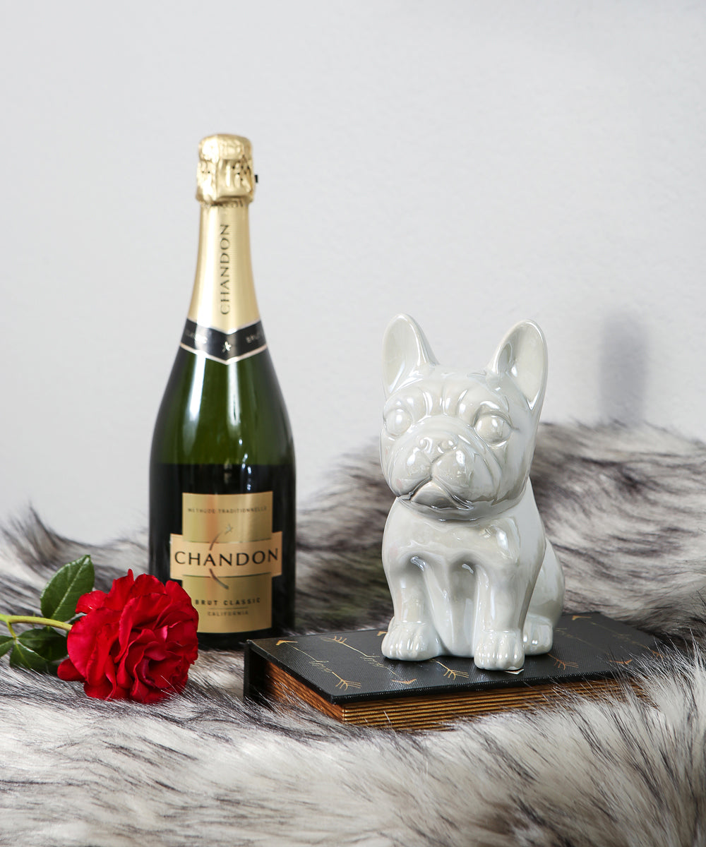Sitting French Bulldog Ceramic Pet Statue