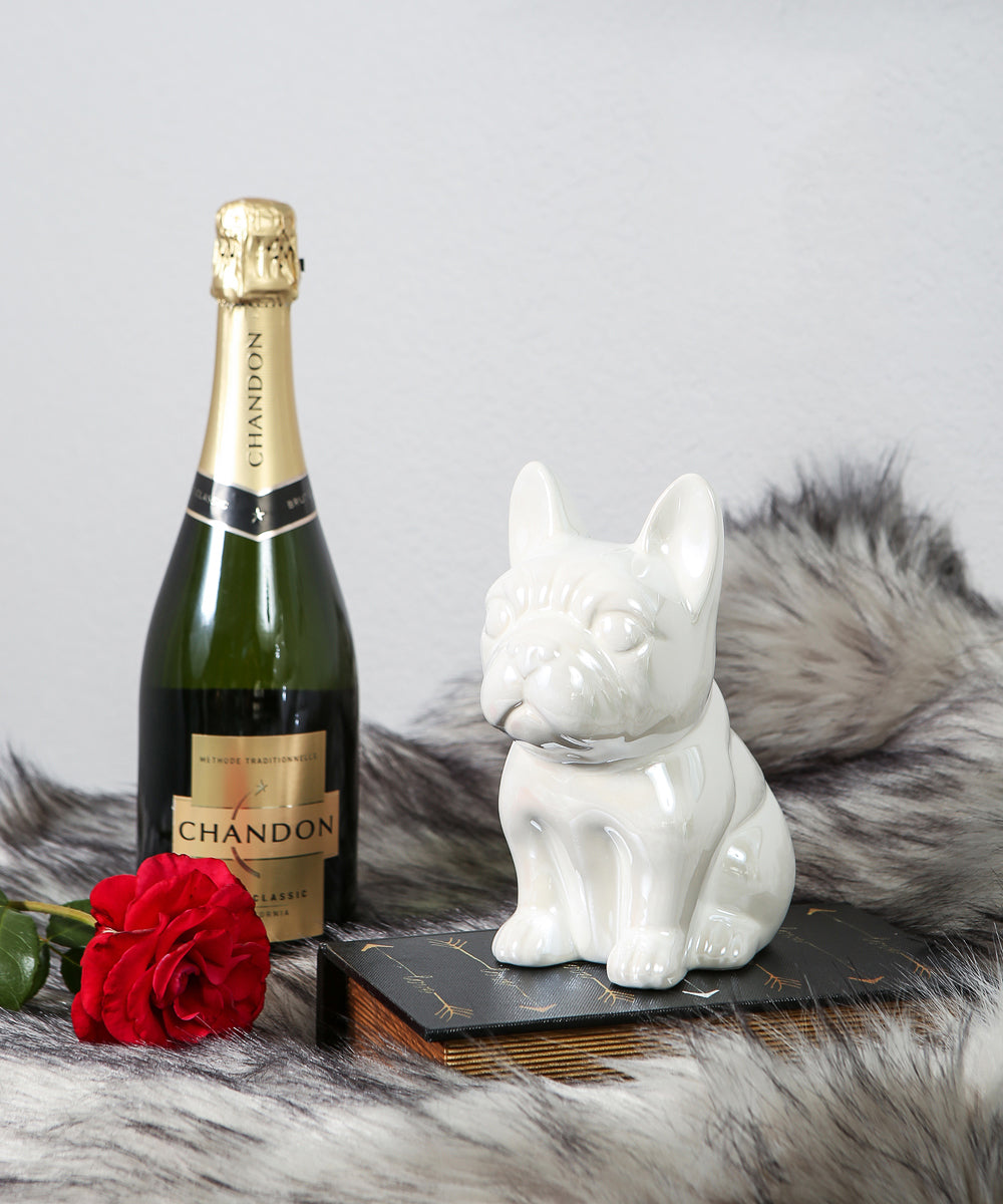 Sitting French Bulldog Ceramic Pet Statue