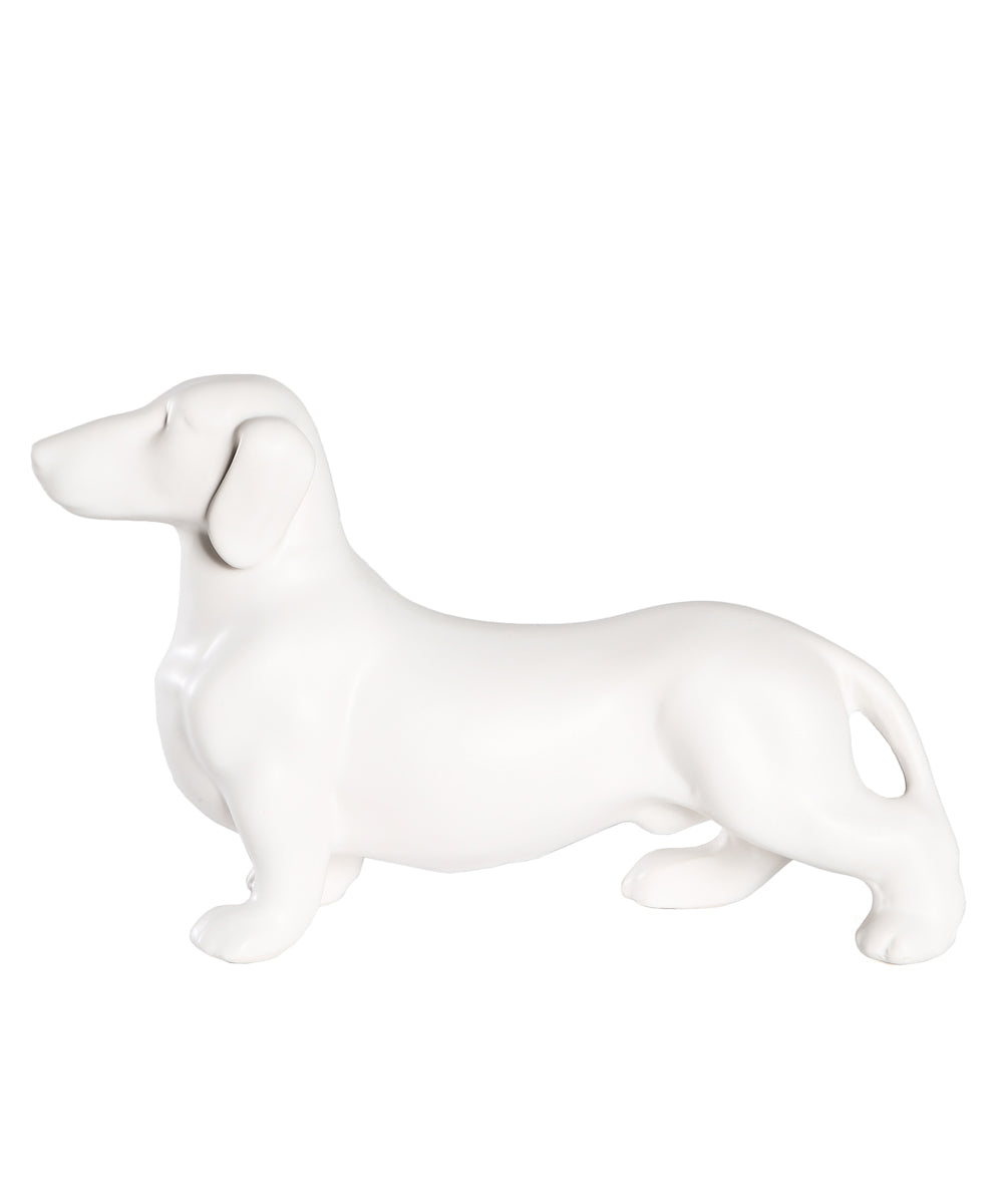 Standing Dachshund Ceramic Statue, Custom Pet Ceramic Statue