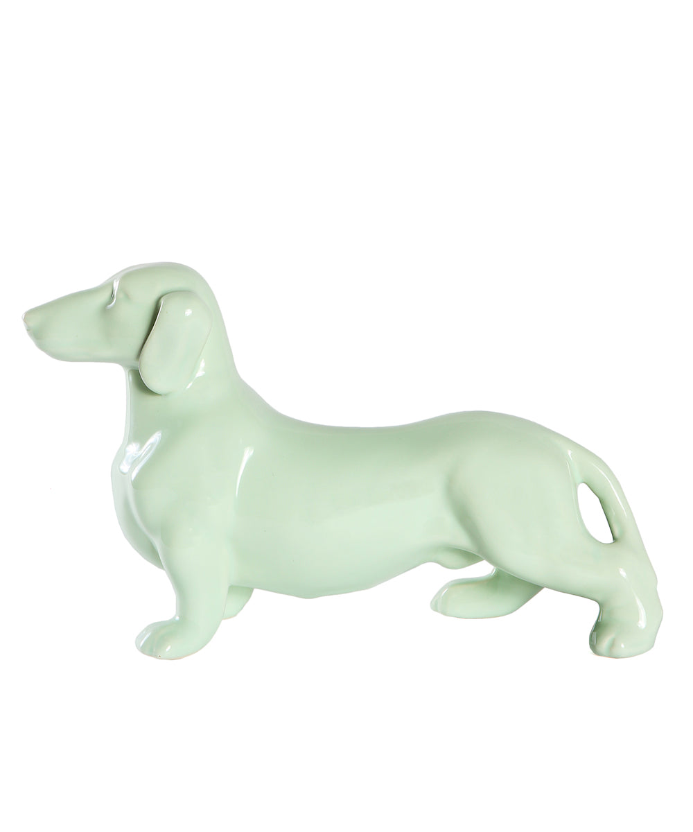 Standing Dachshund Ceramic Statue, Custom Pet Ceramic Statue