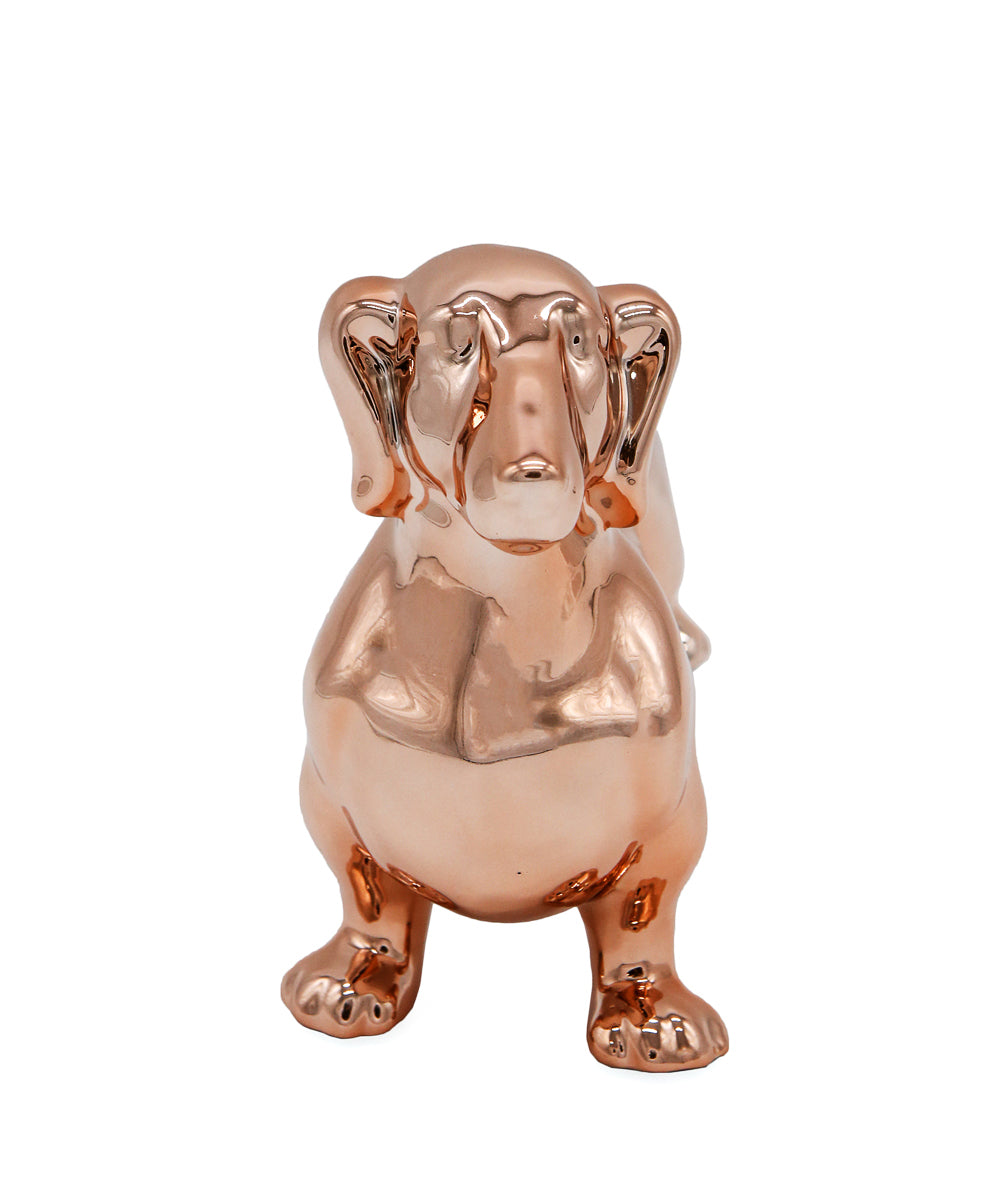 Standing Dachshund Ceramic Statue, Custom Pet Ceramic Statue