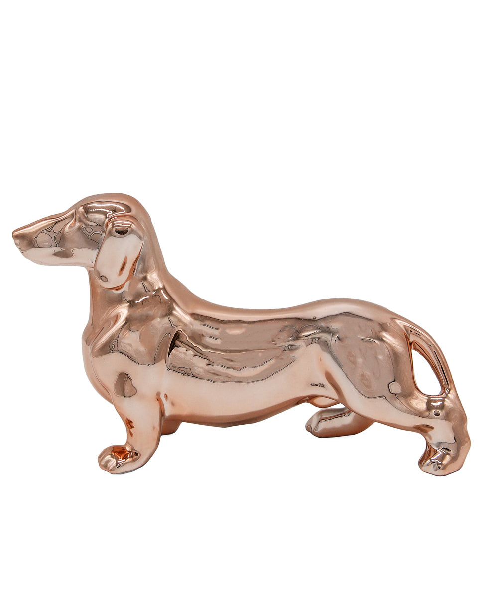 Standing Dachshund Ceramic Statue, Custom Pet Ceramic Statue