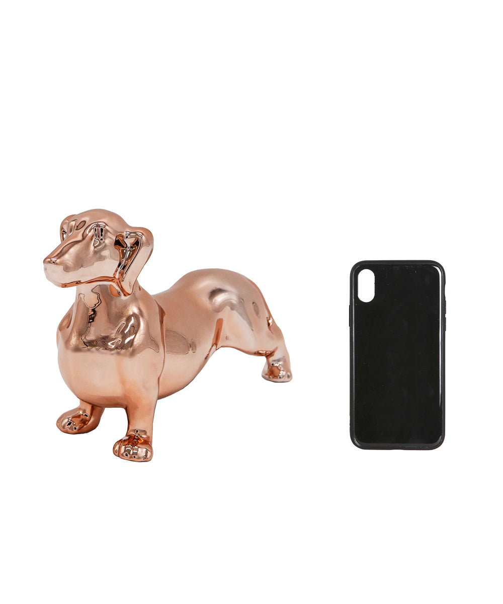Standing Dachshund Ceramic Statue, Custom Pet Ceramic Statue