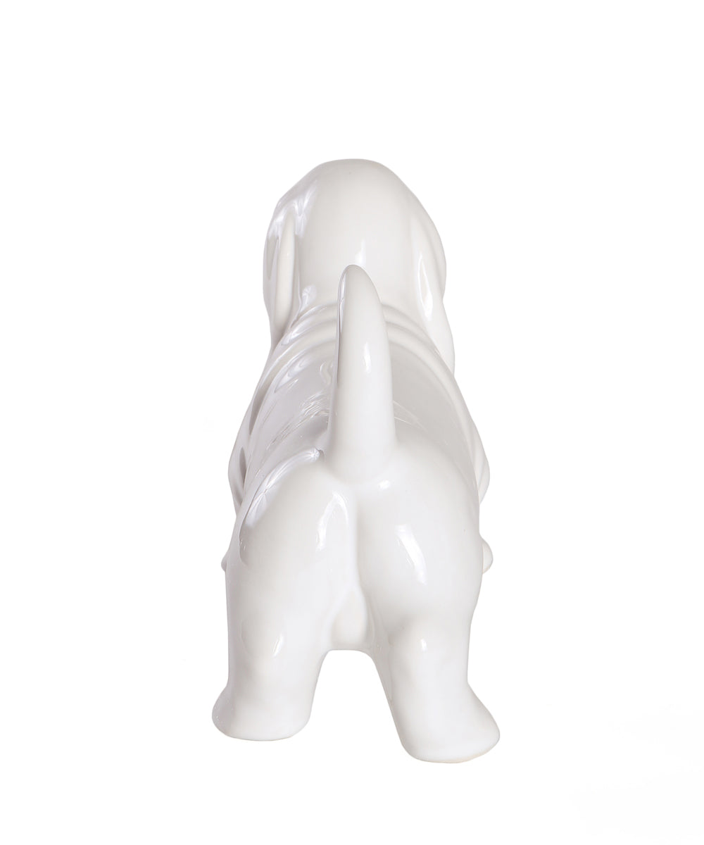 Standing Basset Hound Ceramic Statue, Custom Pet Statue