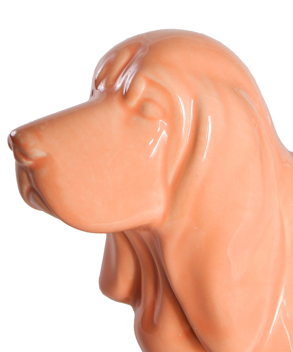 Standing Basset Hound Ceramic Statue, Custom Pet Statue