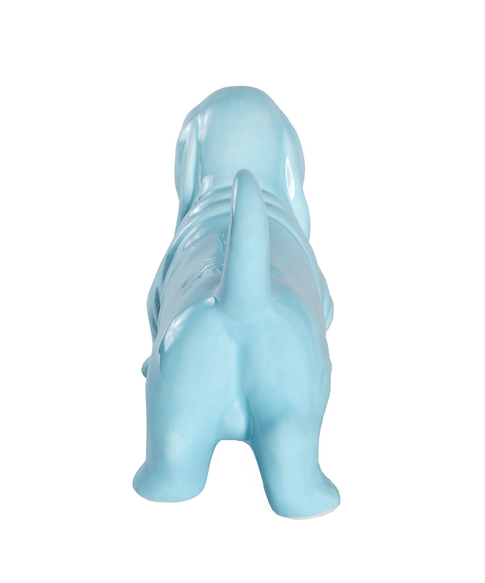Standing Basset Hound Ceramic Statue, Custom Pet Statue