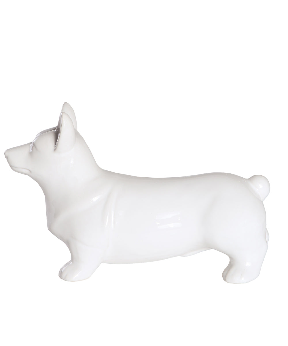 Standing Corgi Ceramic Pet Statue