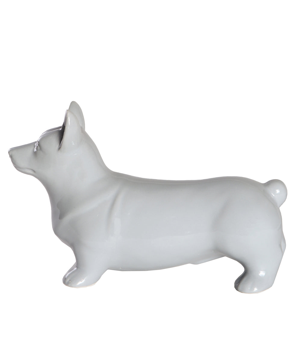 Standing Corgi Ceramic Pet Statue