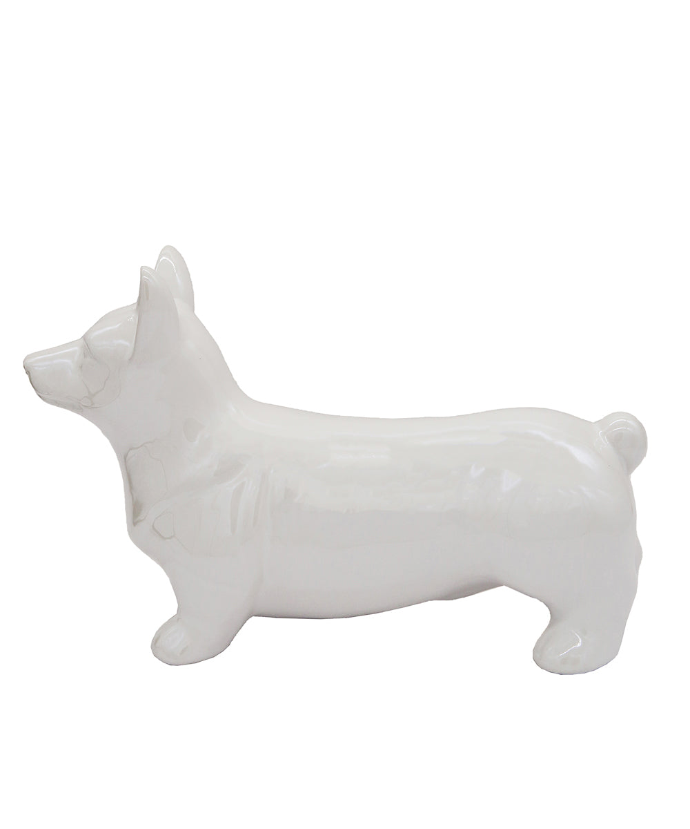 Standing Corgi Ceramic Pet Statue