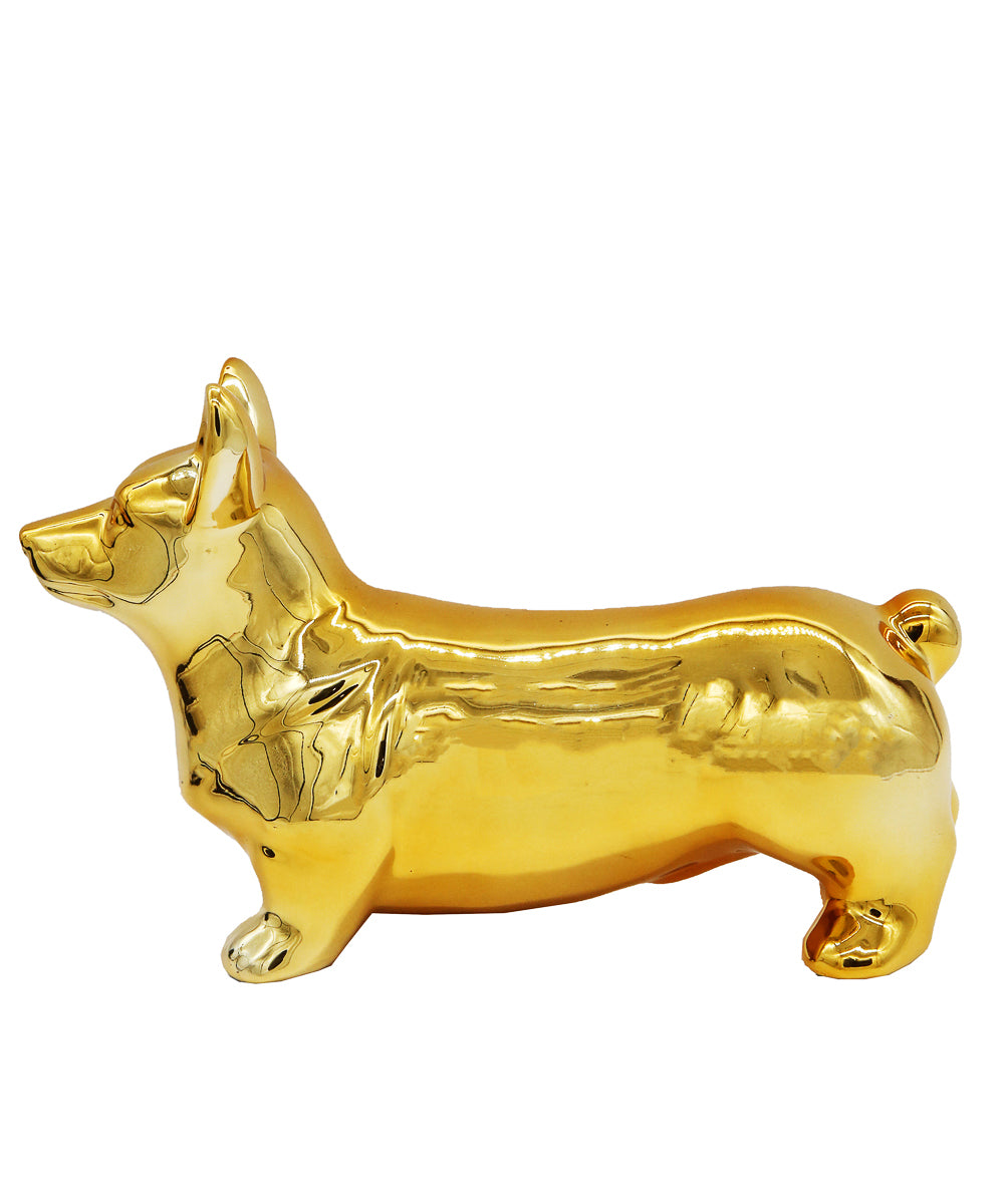 Standing Corgi Ceramic Pet Statue