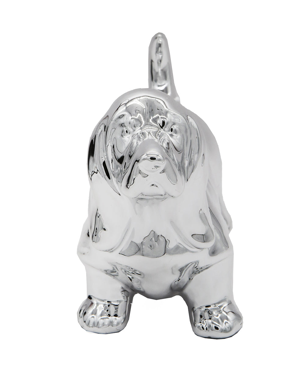Standing Basset Hound Ceramic Statue, Custom Pet Statue