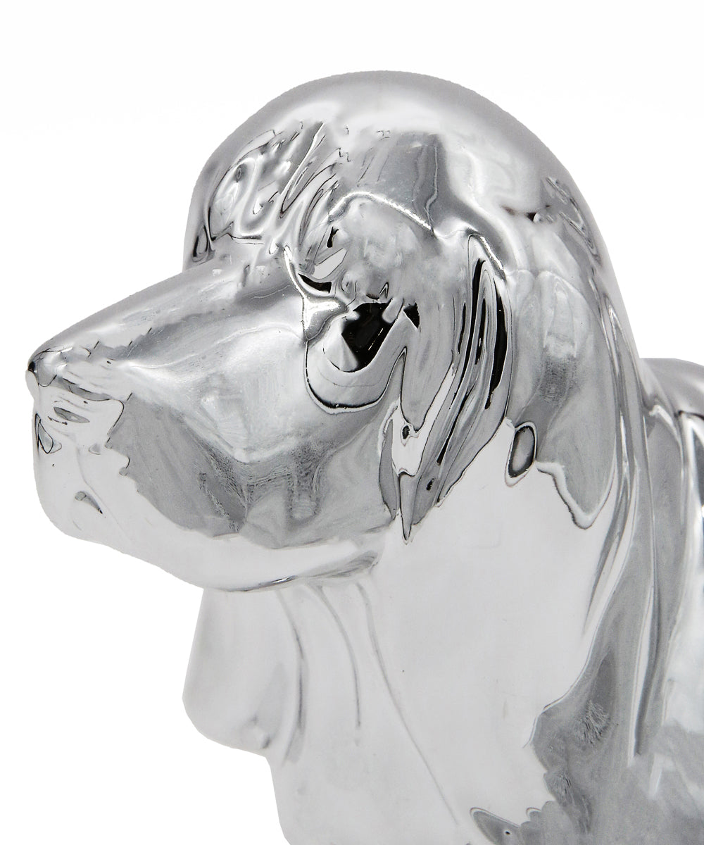 Standing Basset Hound Ceramic Statue, Custom Pet Statue