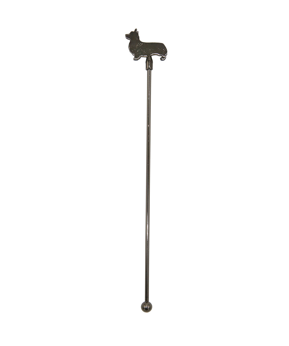 Black Corgi Stir Stick