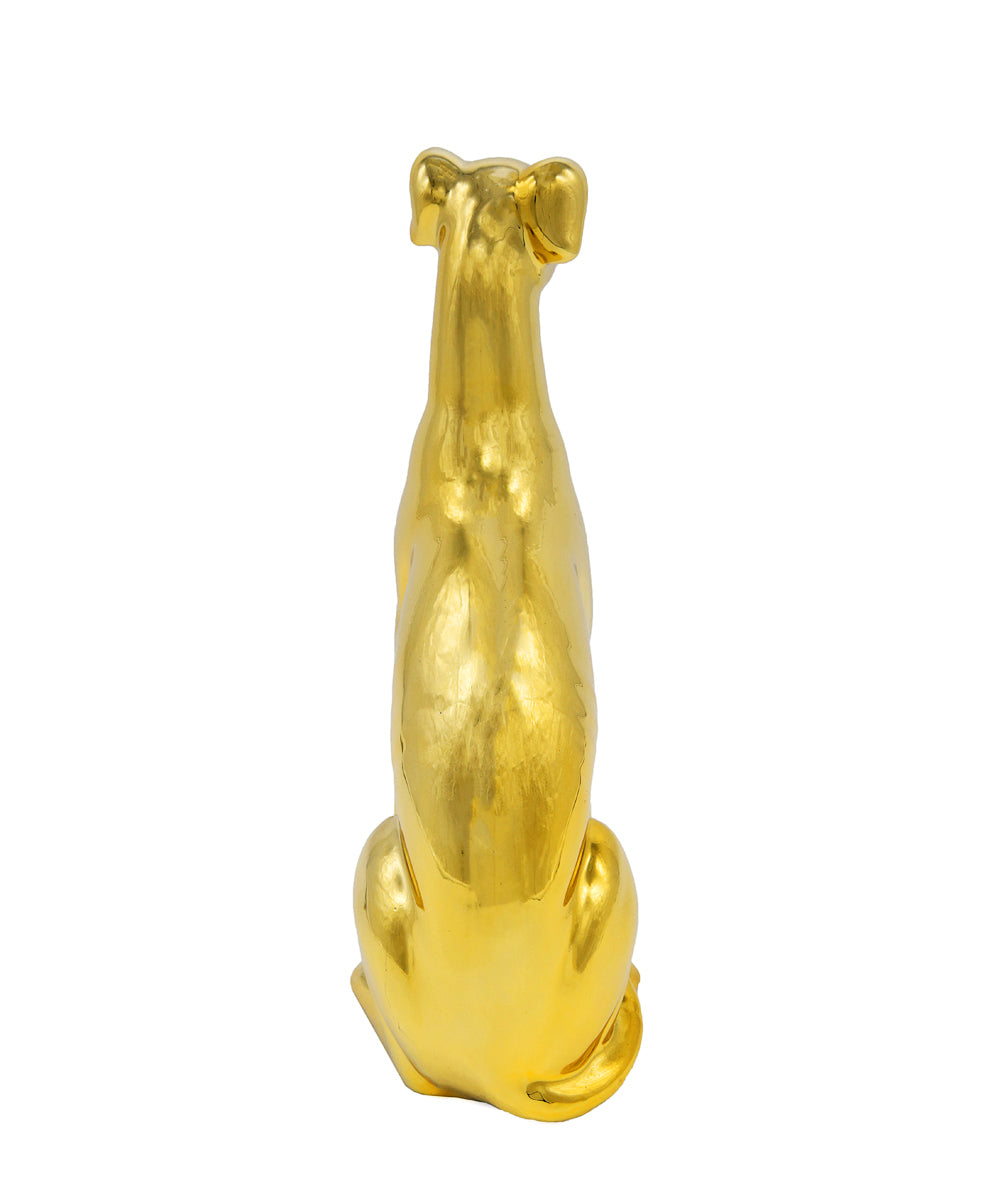 Sitting Greyhound Ceramic Pet Statue