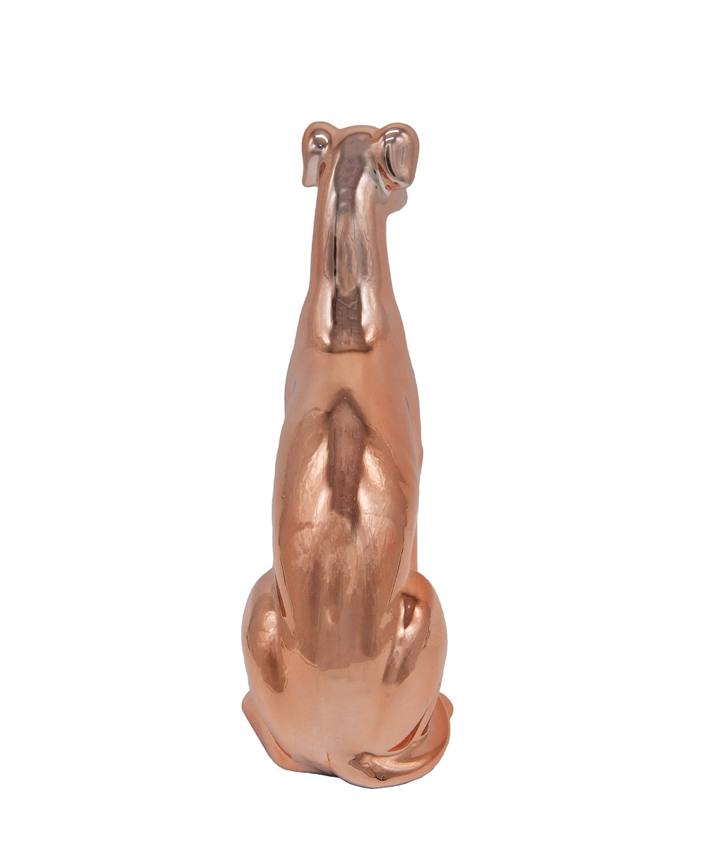 Sitting Greyhound Ceramic Pet Statue