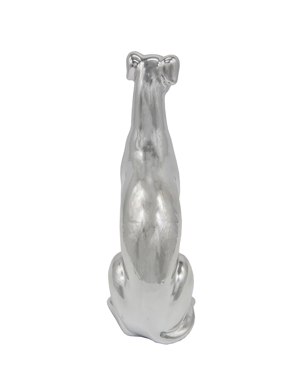 Sitting Greyhound Ceramic Pet Statue