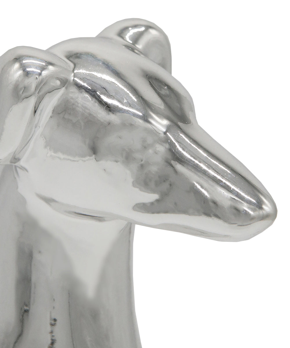 Sitting Greyhound Ceramic Pet Statue