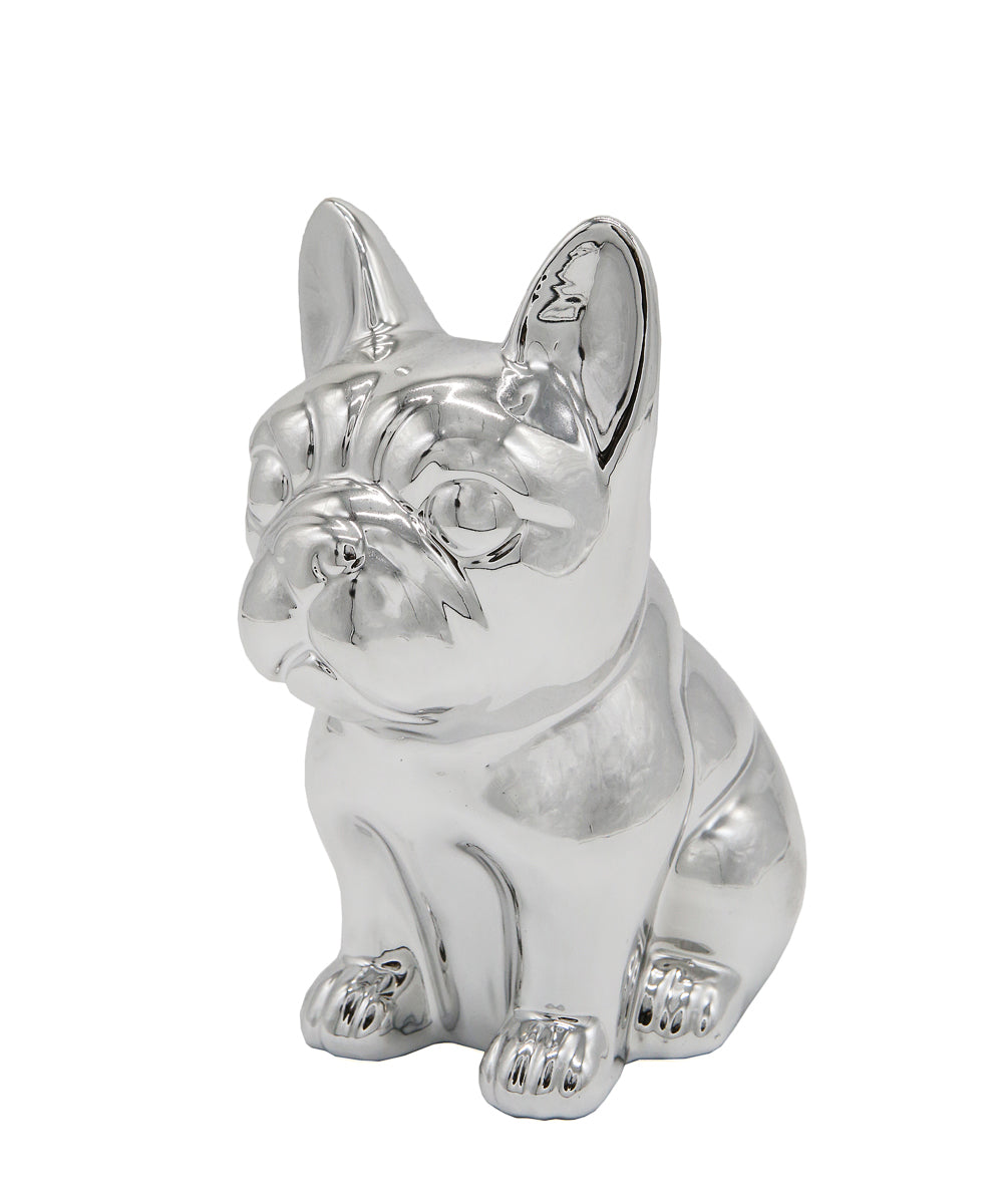 Sitting French Bulldog Ceramic Statue