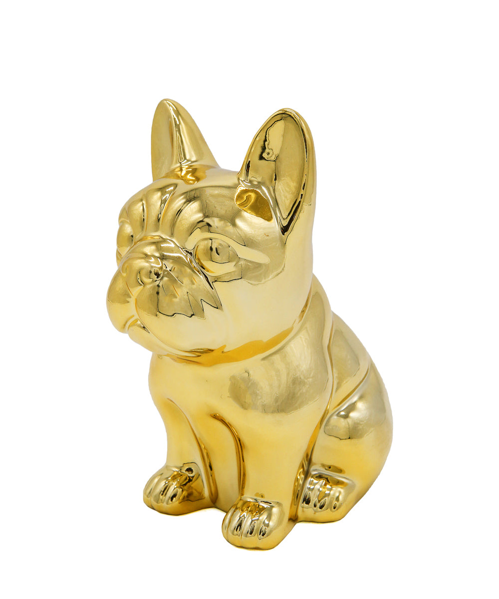 Sitting French Bulldog Ceramic Statue