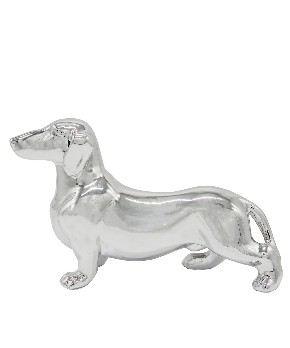 Standing Dachshund Ceramic Statue, Custom Pet Ceramic Statue