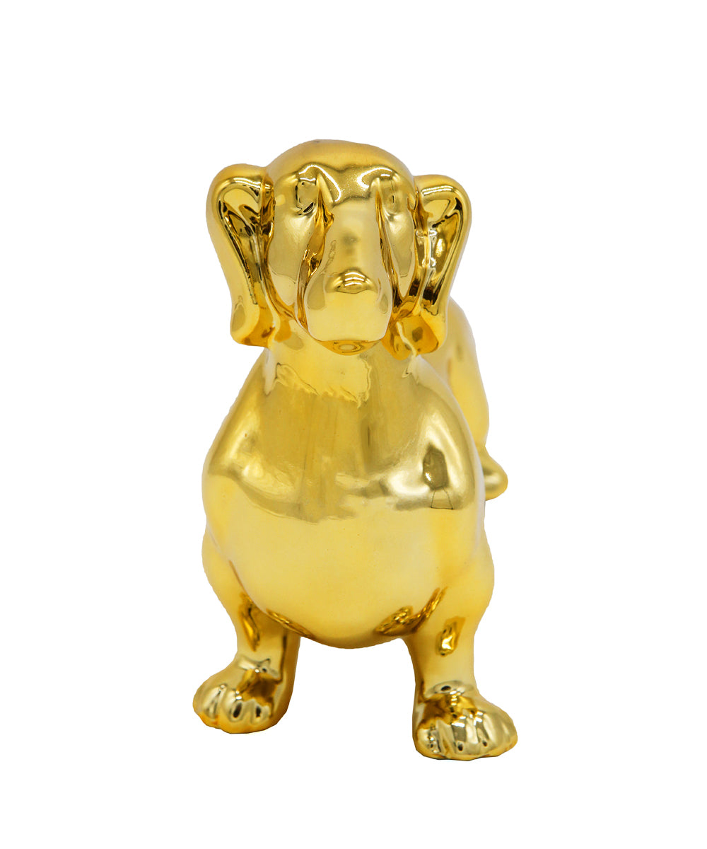 Standing Dachshund Ceramic Statue, Custom Pet Ceramic Statue