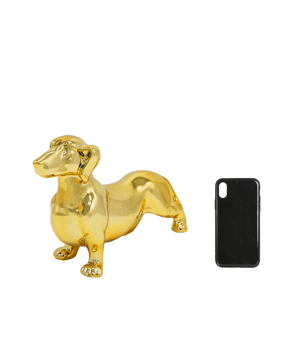 Standing Dachshund Ceramic Statue, Custom Pet Ceramic Statue