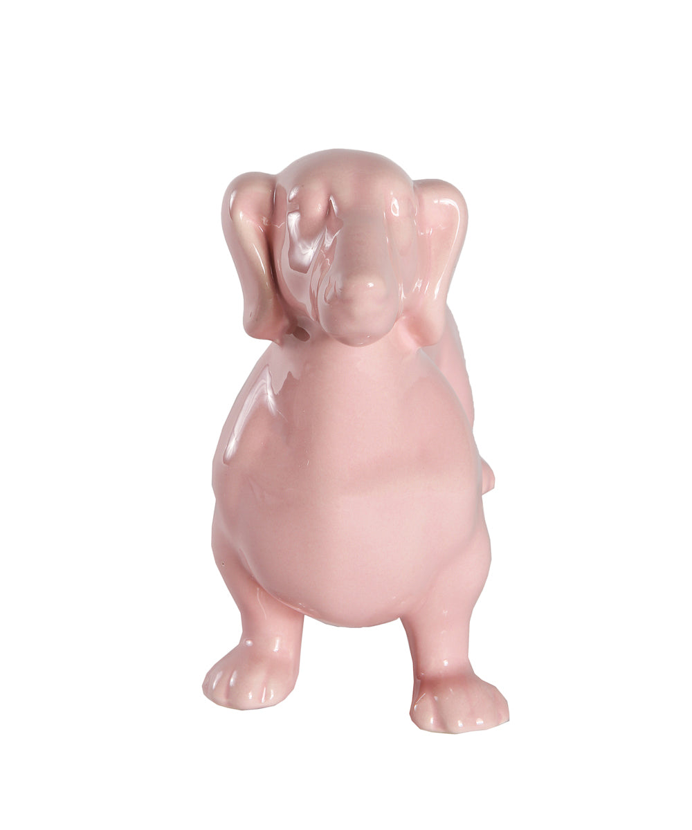 Standing Dachshund Ceramic Statue, Custom Pet Ceramic Statue