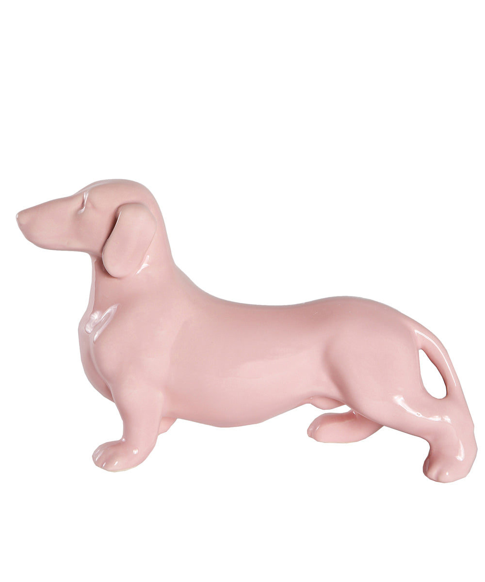 Standing Dachshund Ceramic Statue, Custom Pet Ceramic Statue