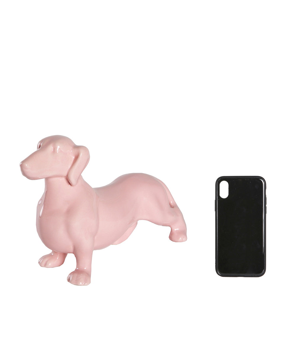 Standing Dachshund Ceramic Statue, Custom Pet Ceramic Statue