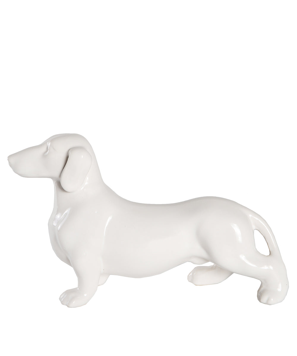 Standing Dachshund Ceramic Statue, Custom Pet Ceramic Statue