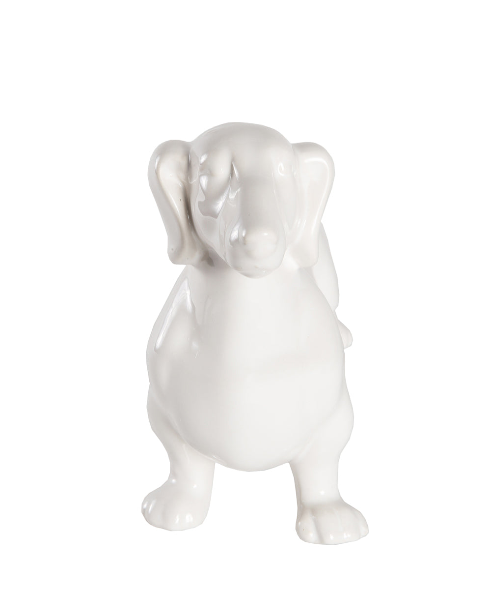 Standing Dachshund Ceramic Statue, Custom Pet Ceramic Statue