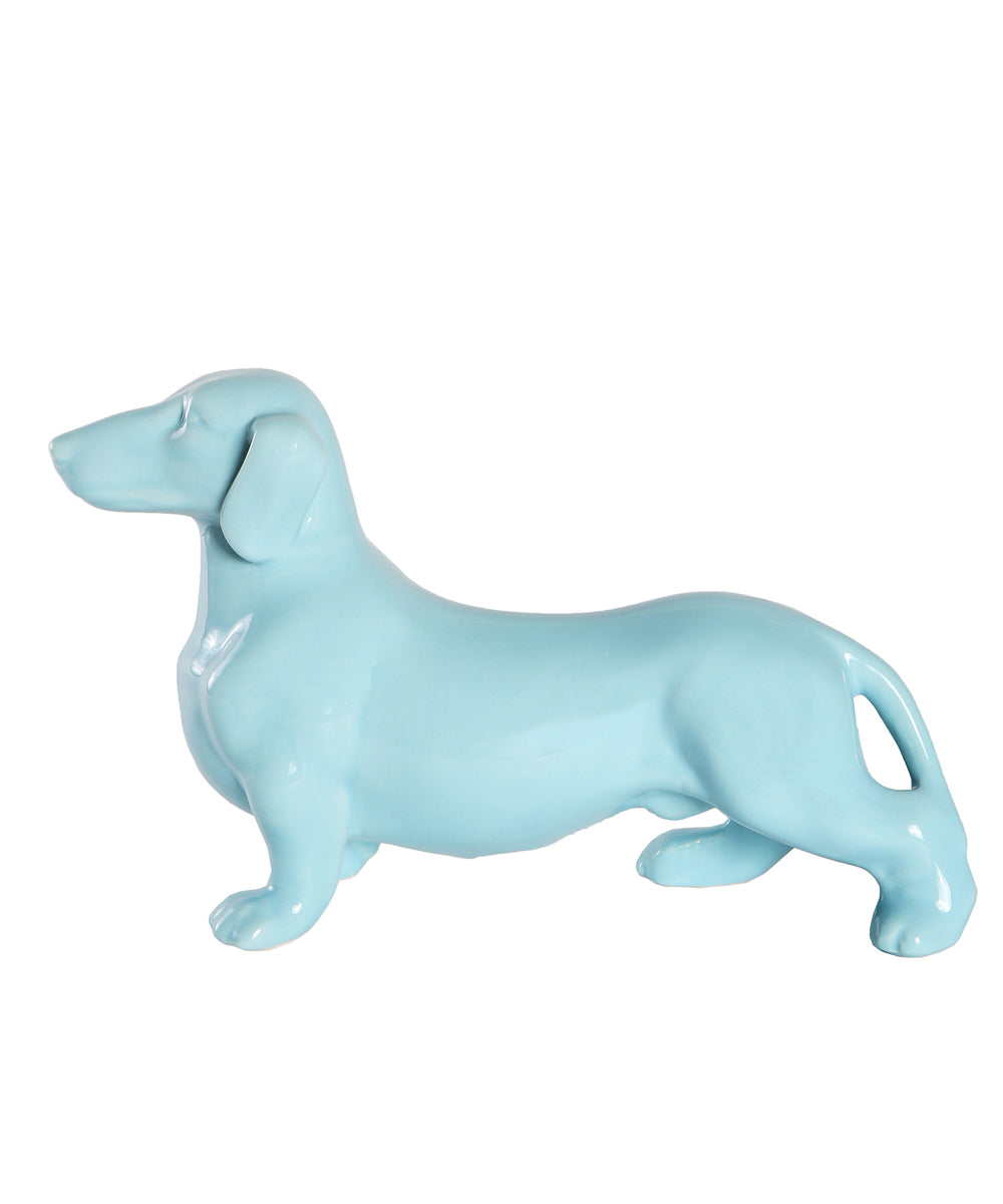 Standing Dachshund Ceramic Statue, Custom Pet Ceramic Statue