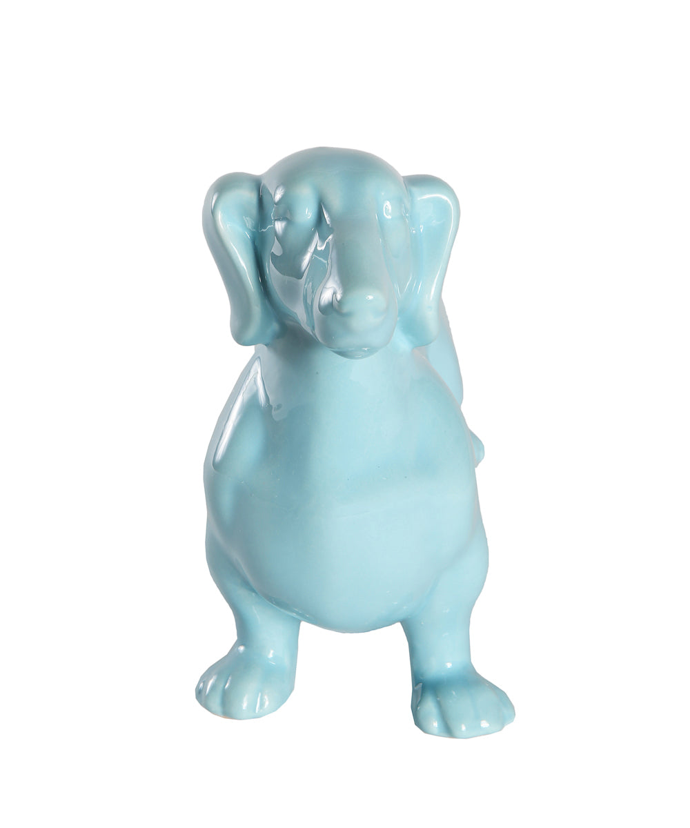 Standing Dachshund Ceramic Statue, Custom Pet Ceramic Statue
