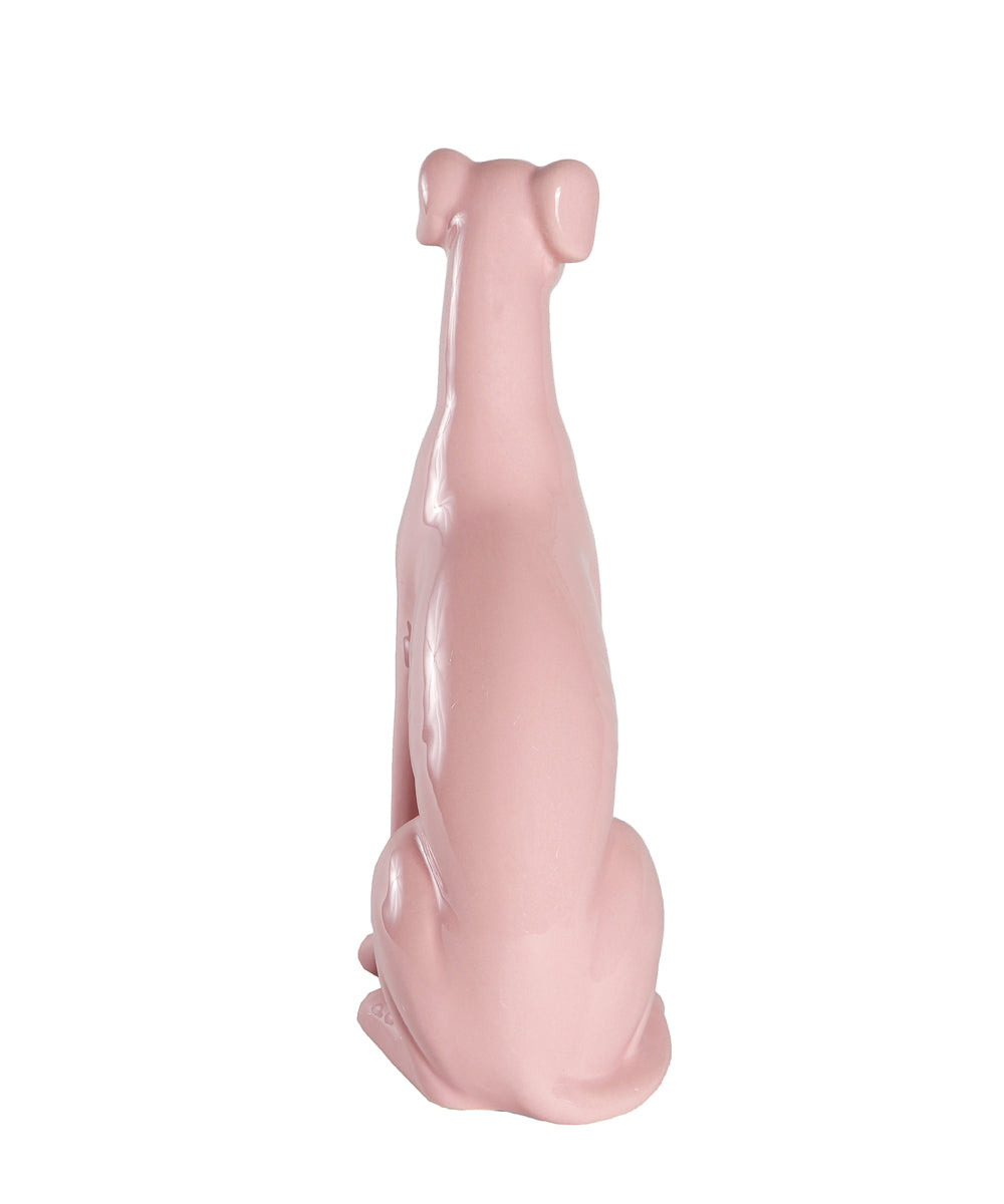 Sitting Greyhound Ceramic Pet Statue