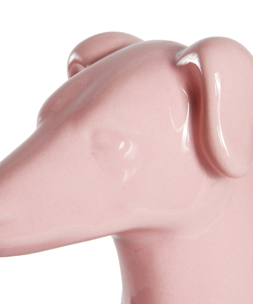 Sitting Greyhound Ceramic Pet Statue