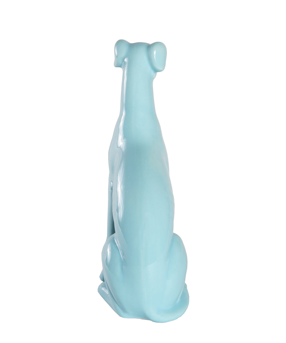 Sitting Greyhound Ceramic Pet Statue