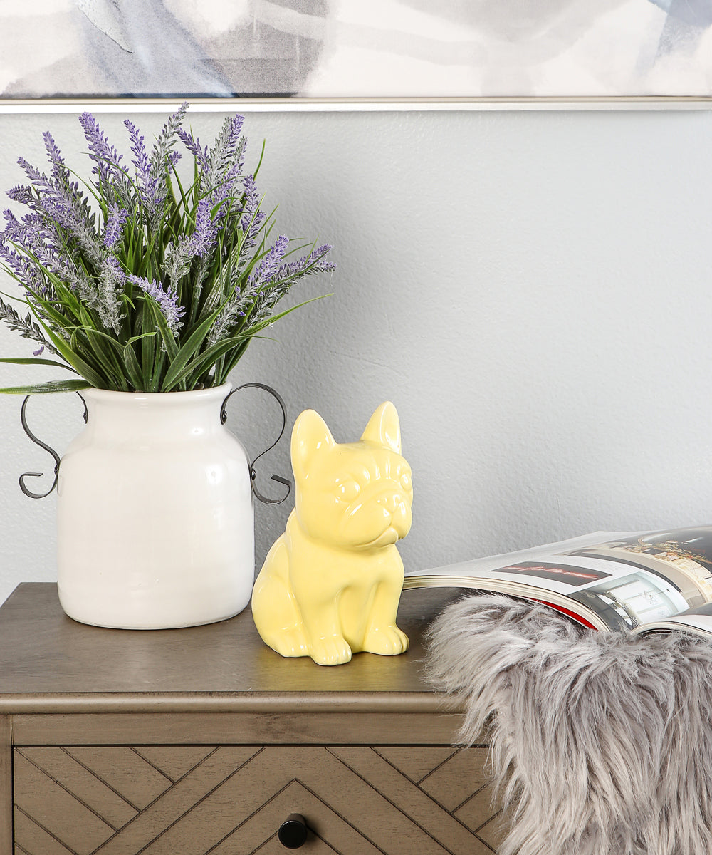 Sitting French Bulldog Ceramic Pet Statue