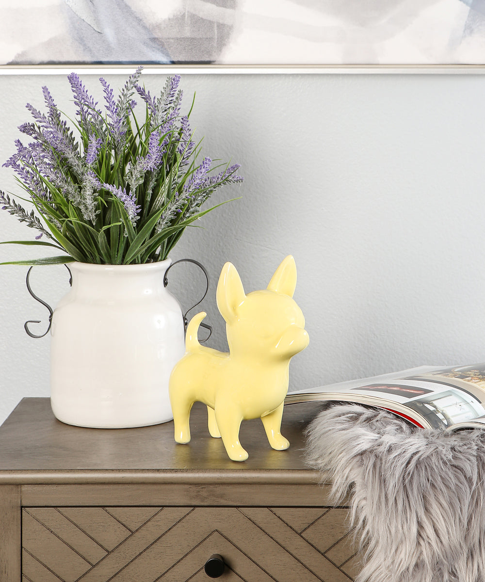 Standing Chihuahua Ceramic Pet Statue