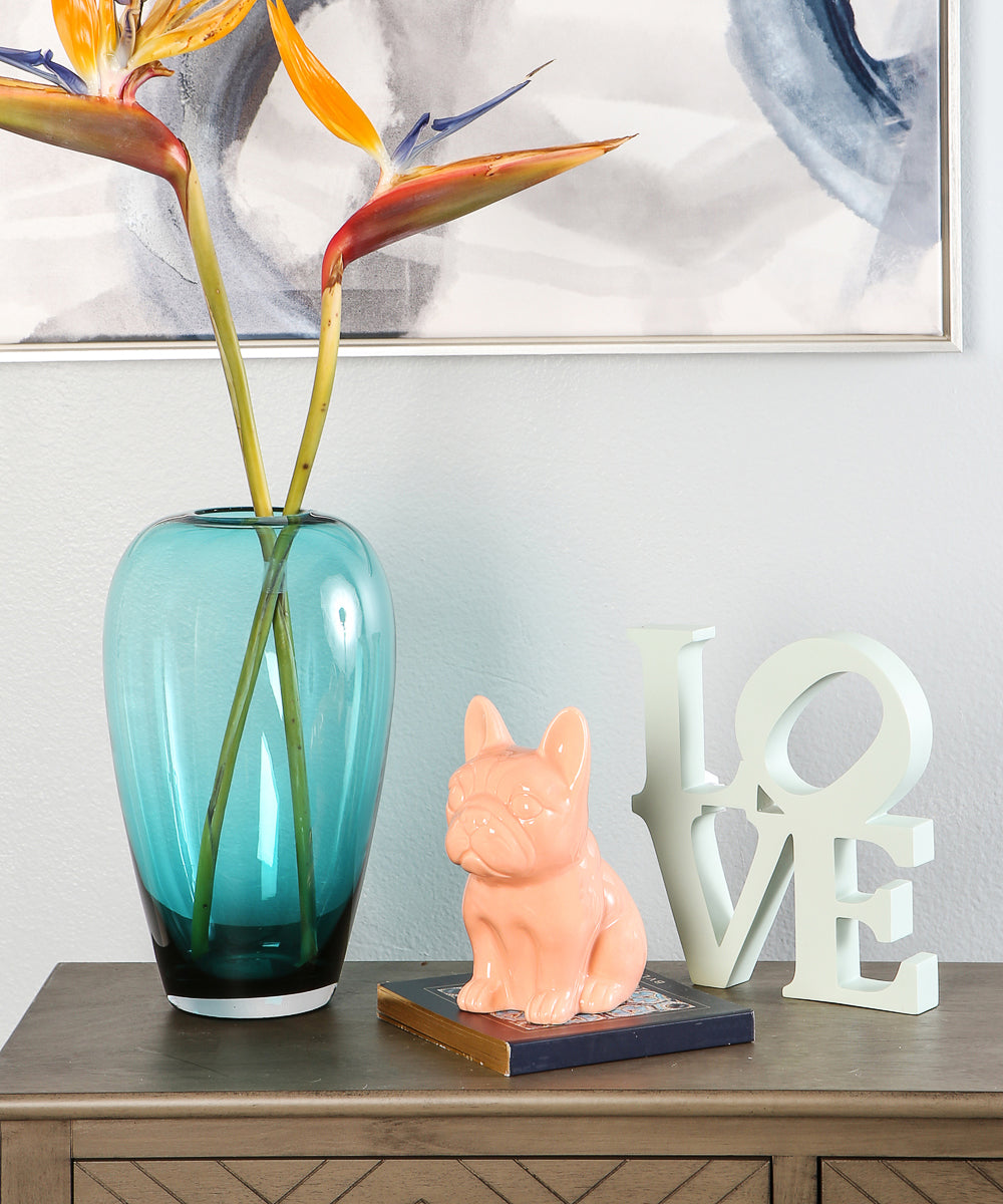 Sitting French Bulldog Ceramic Pet Statue