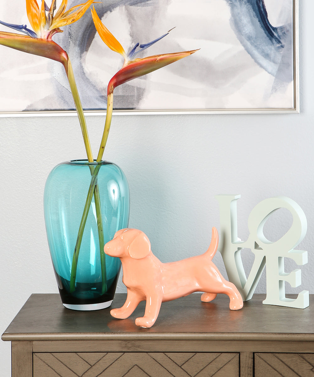 Standing Beagle Ceramic Statue, Custom Pet Statue