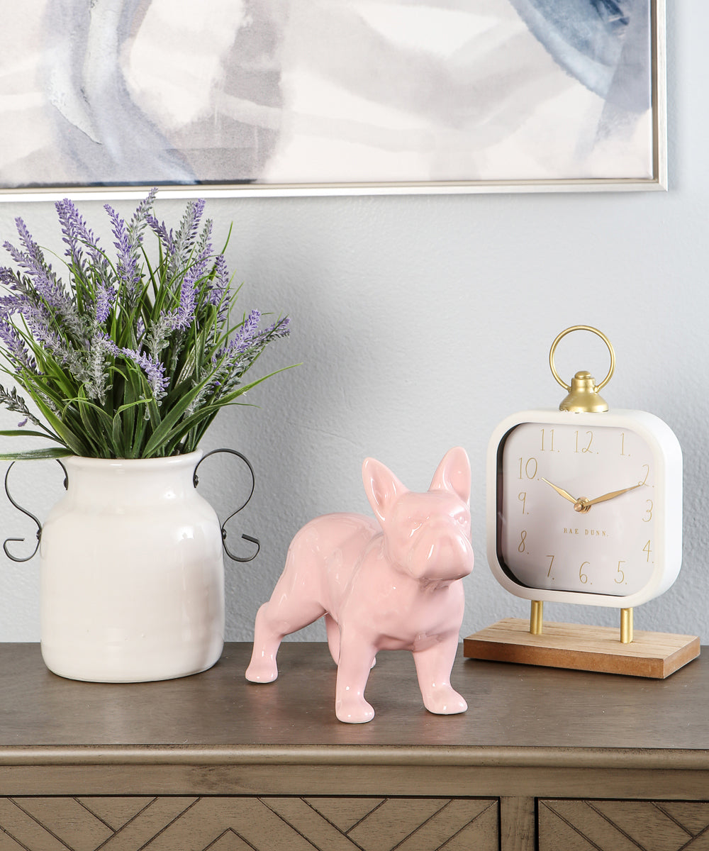 Standing French Bulldog Ceramic Statue