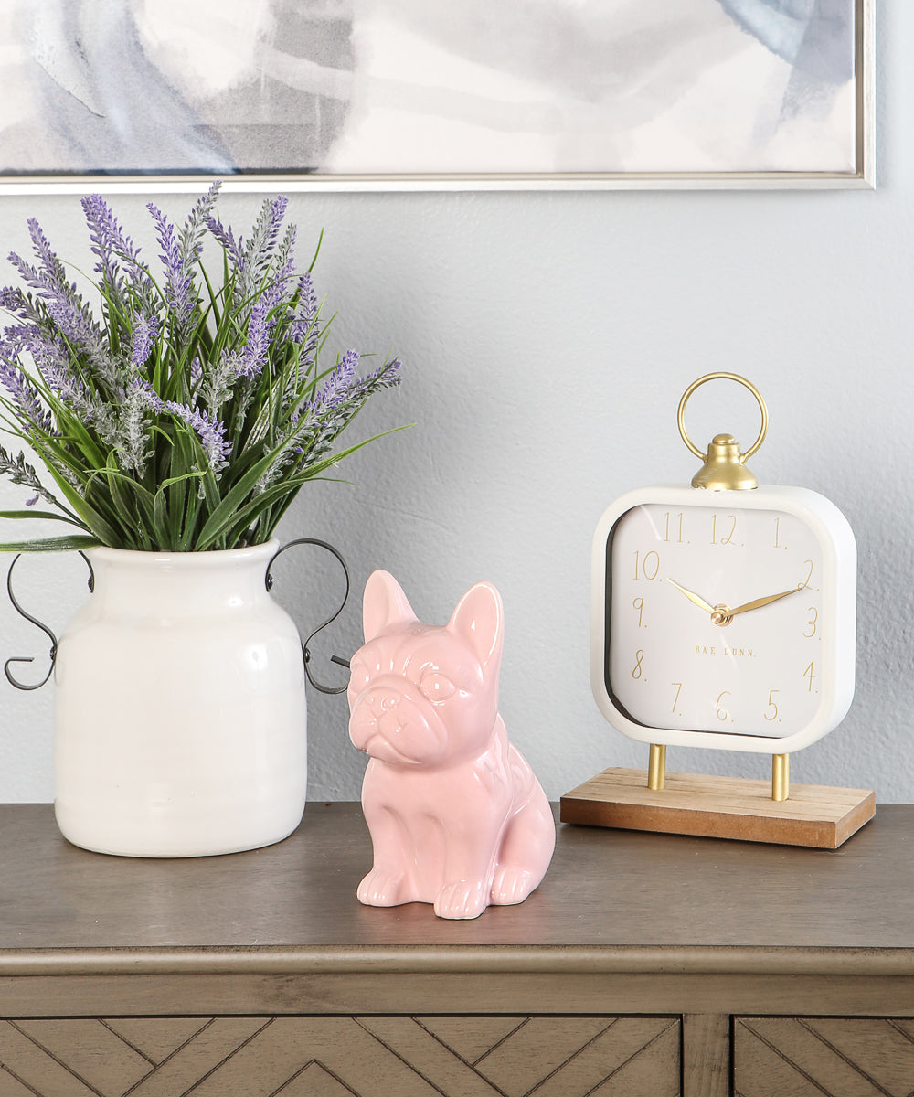Sitting French Bulldog Ceramic Pet Statue