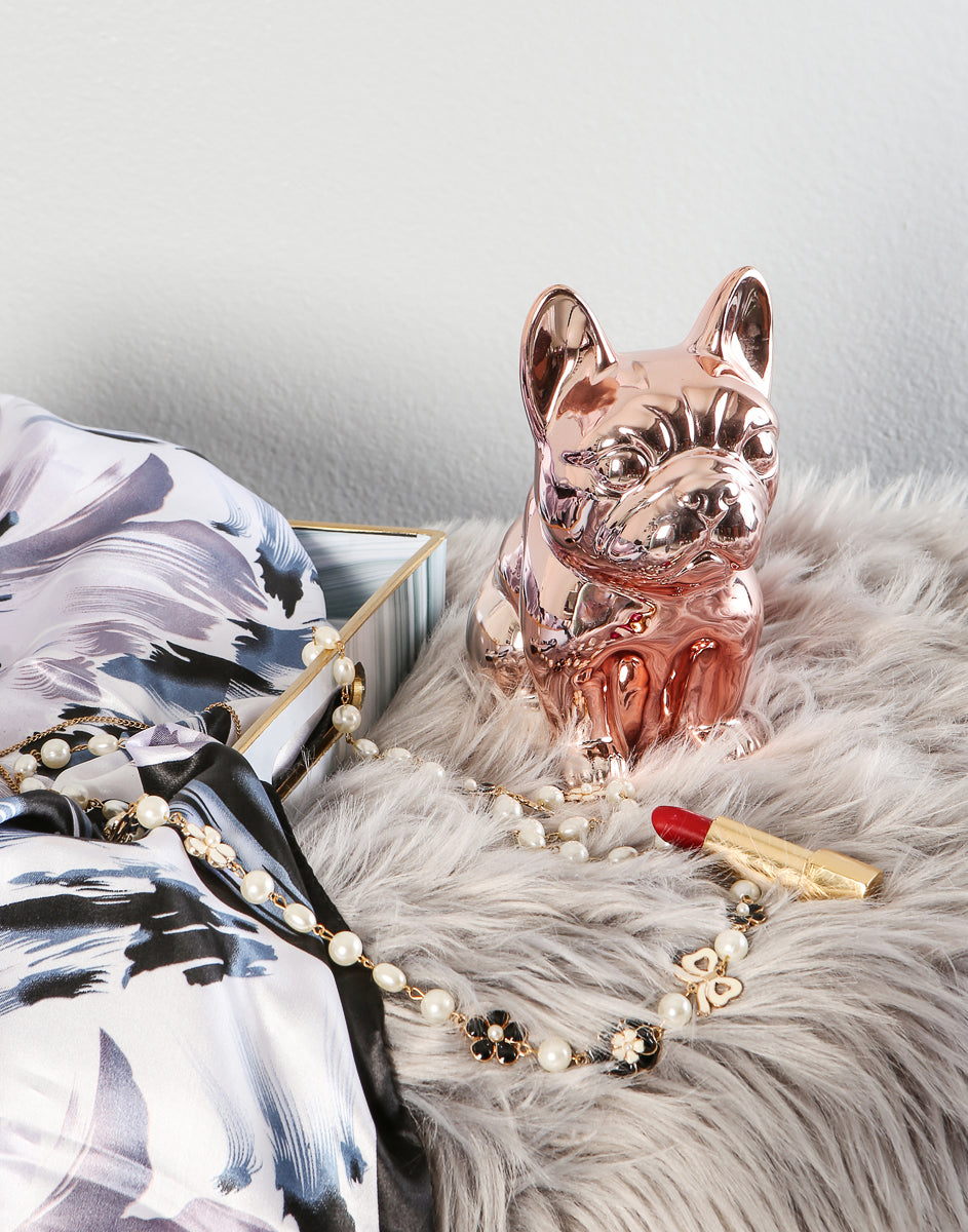 Sitting French Bulldog Ceramic Pet Statue