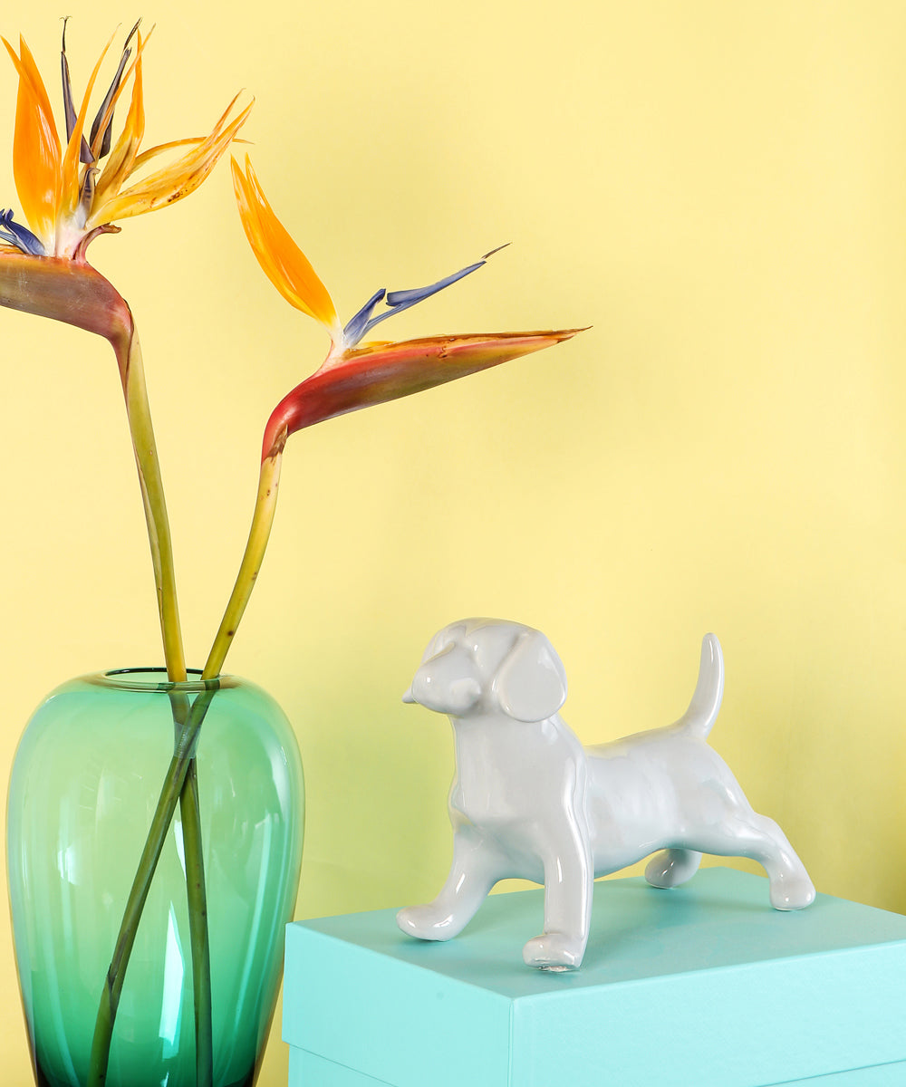 Standing Beagle Ceramic Statue, Custom Pet Statue
