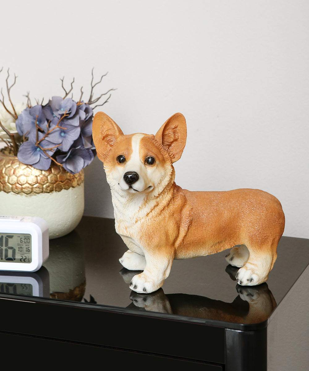 Corgi Figurine on table