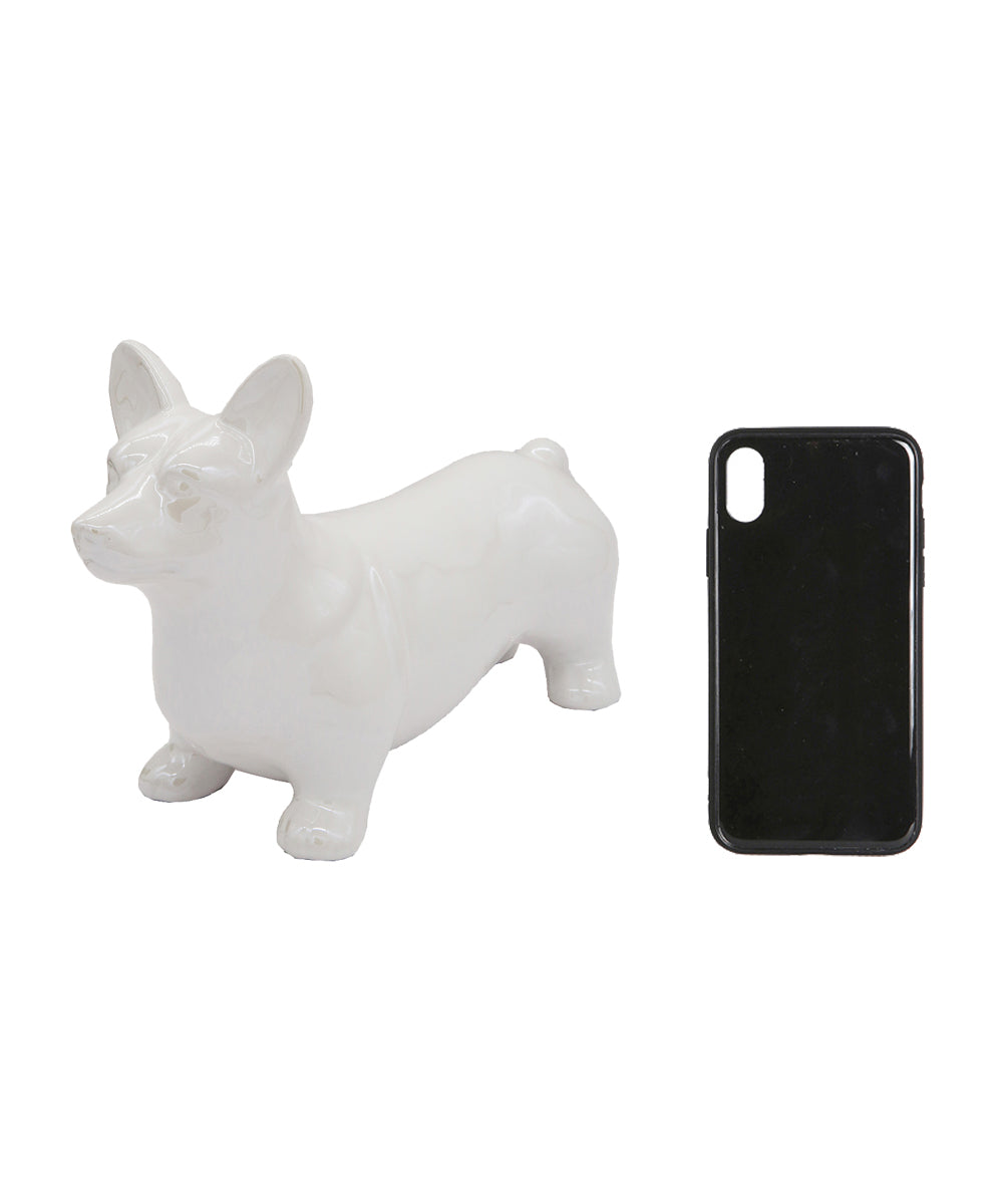 Standing Corgi Ceramic Pet Statue