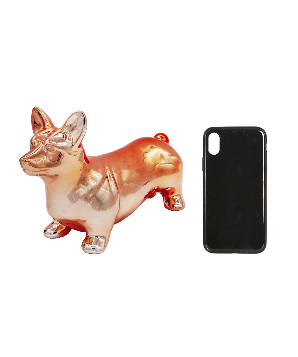 Standing Corgi Ceramic Pet Statue