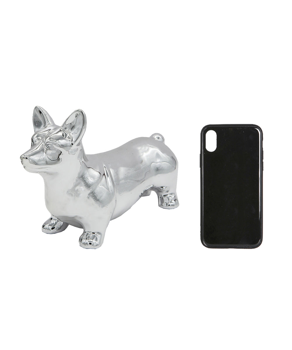 Standing Corgi Ceramic Pet Statue